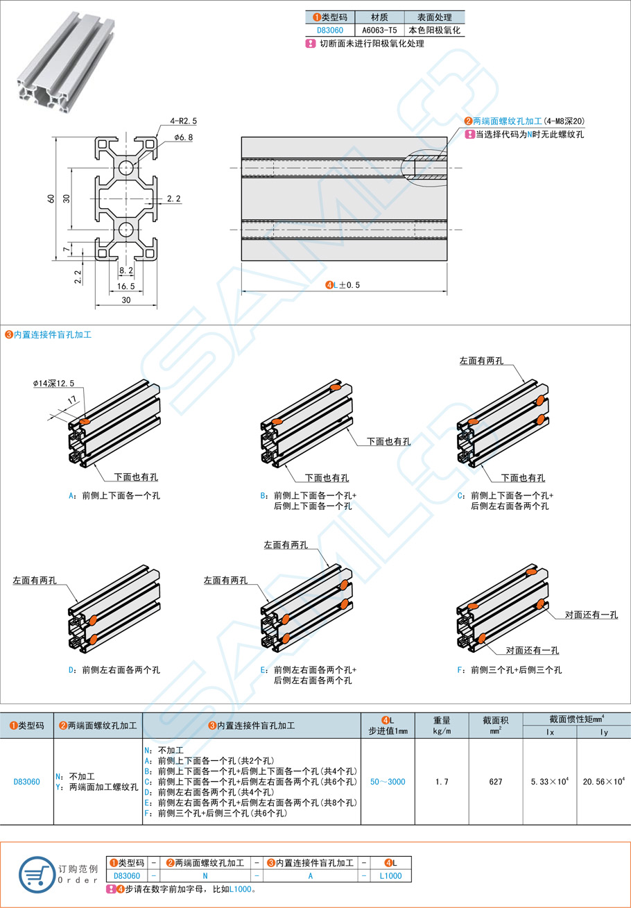 30系列鋁合金型材規(guī)格應用優(yōu)點介紹