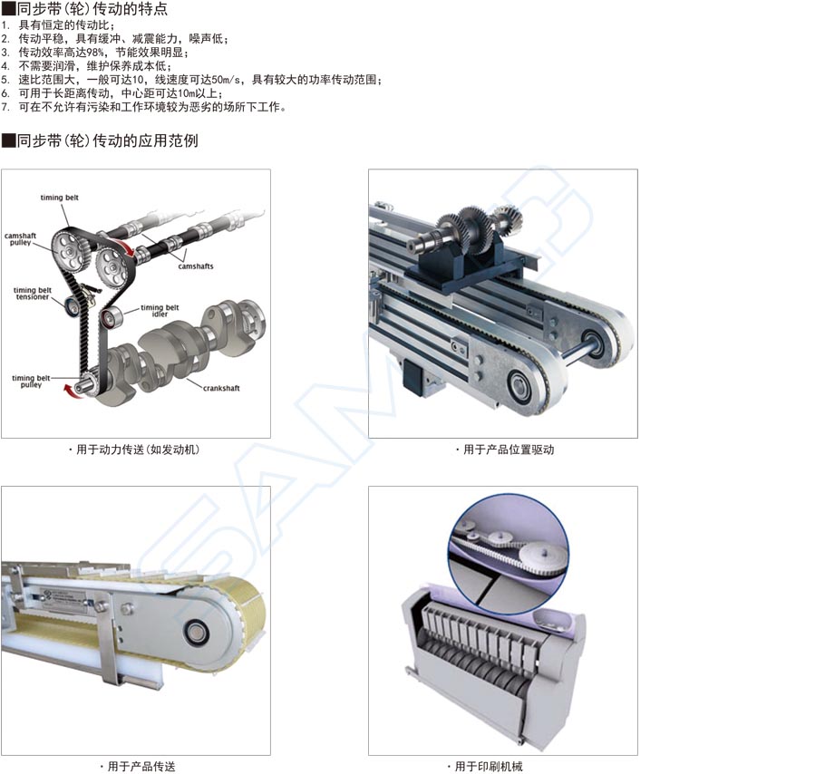 同步帶輪-T10·帶凸肩型作用與用途