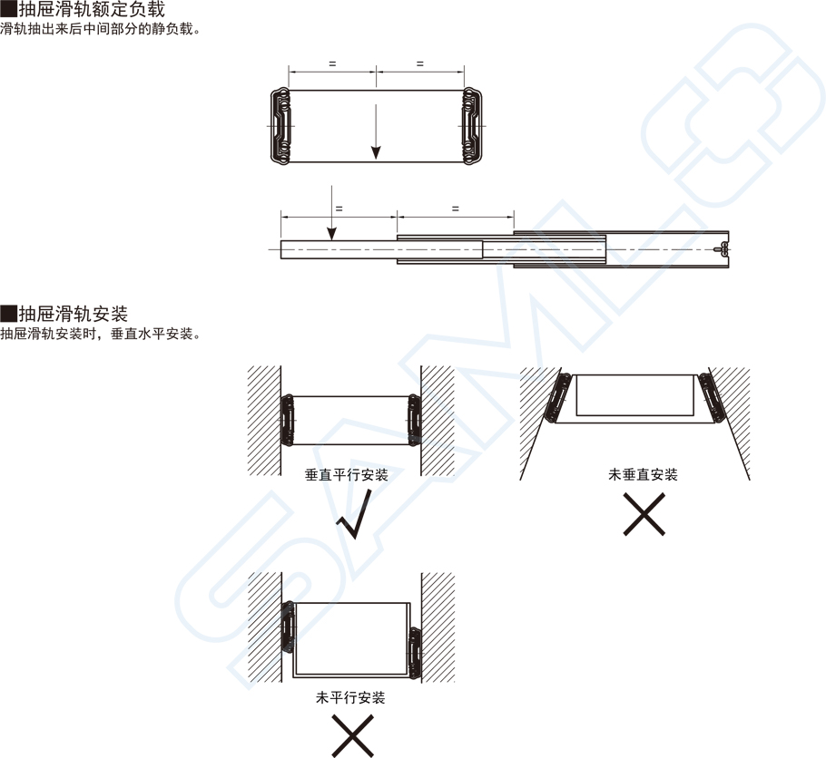 經(jīng)濟(jì)型抽屜滑軌-鋼制三段式工業(yè)滑軌安裝方法