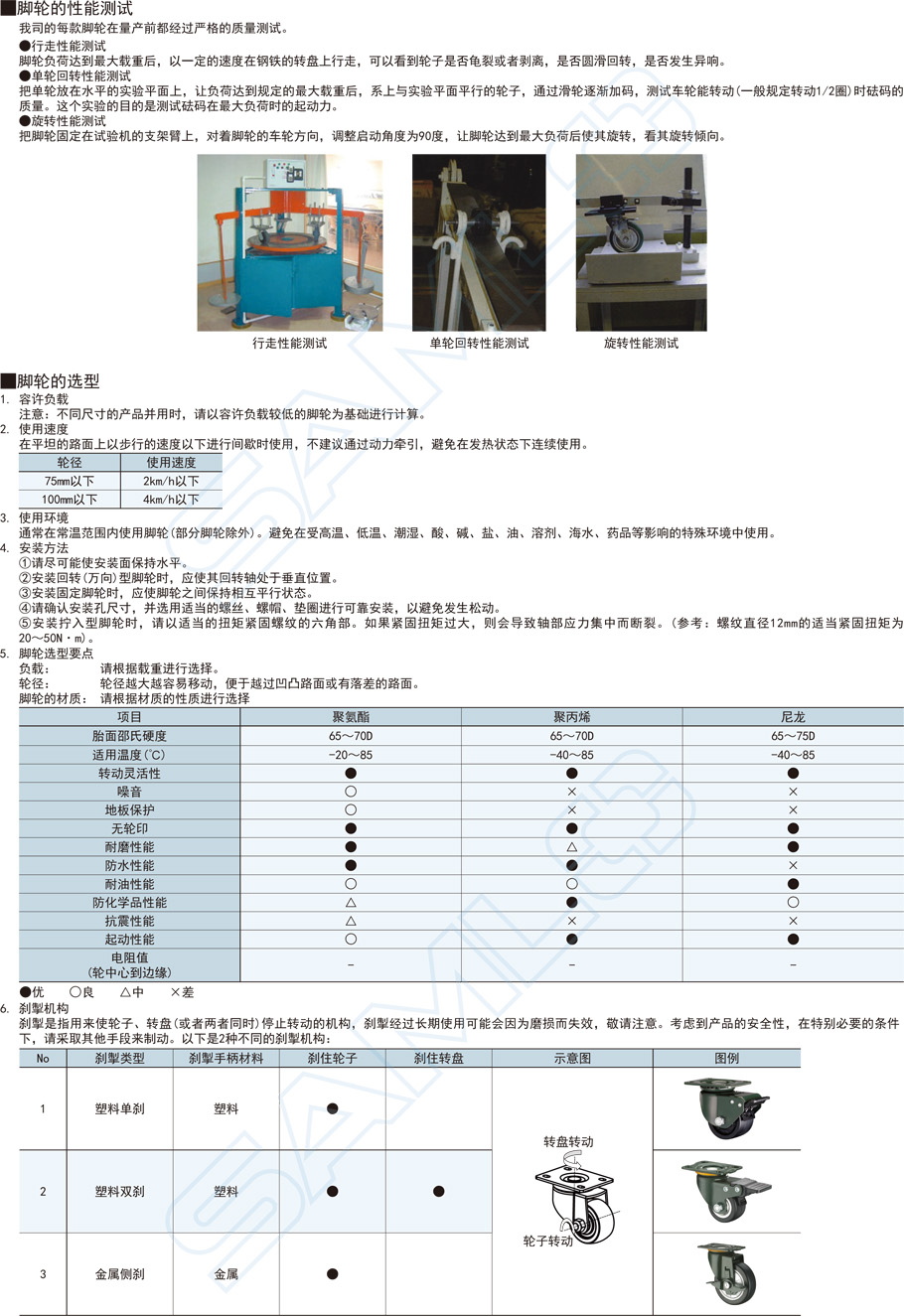 低重心重載腳輪-固定型JCB安裝作用與用途