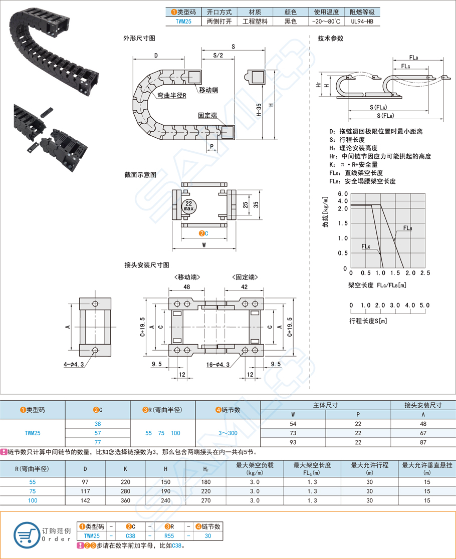 兩側(cè)打開型拖鏈的組裝方法