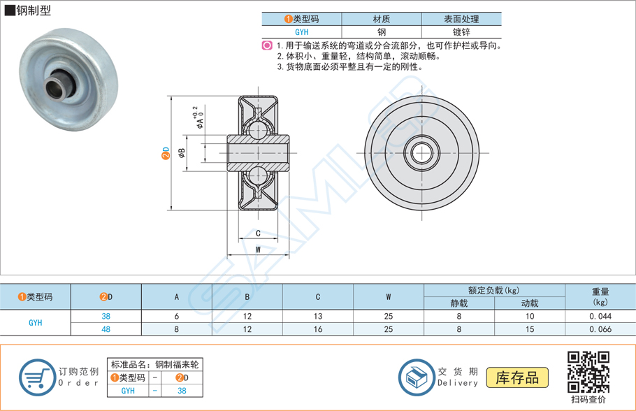 福來輪-鋼制型規(guī)格參數(shù)尺寸材質