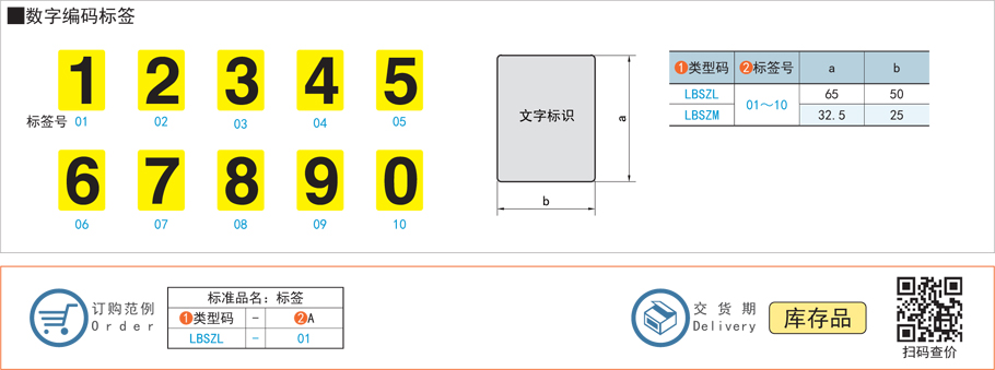 數字編碼標簽貼紙規(guī)格參數尺寸材質