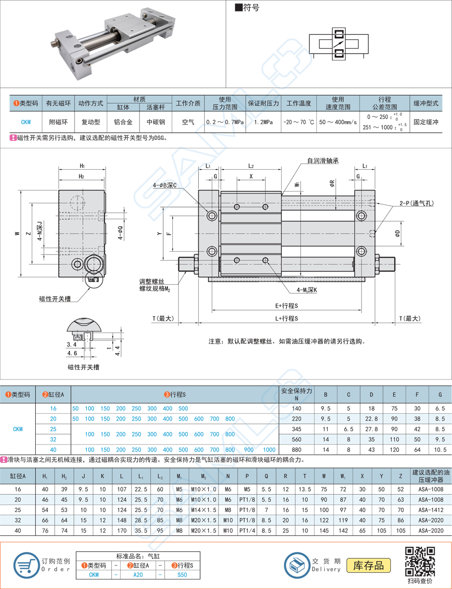 磁耦合無桿氣缸能承受多大壓力